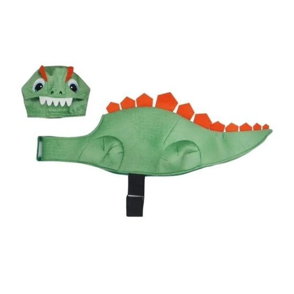 NEW Dinosaur Costume 2-Pc Pet Size XS Cat Dog (5-10 lbs) Halloween Vibrant Life